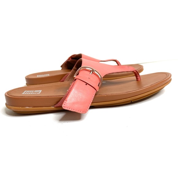 FITFLOP Gracie Leather Toe Post Sandal - Picture 14 of 16